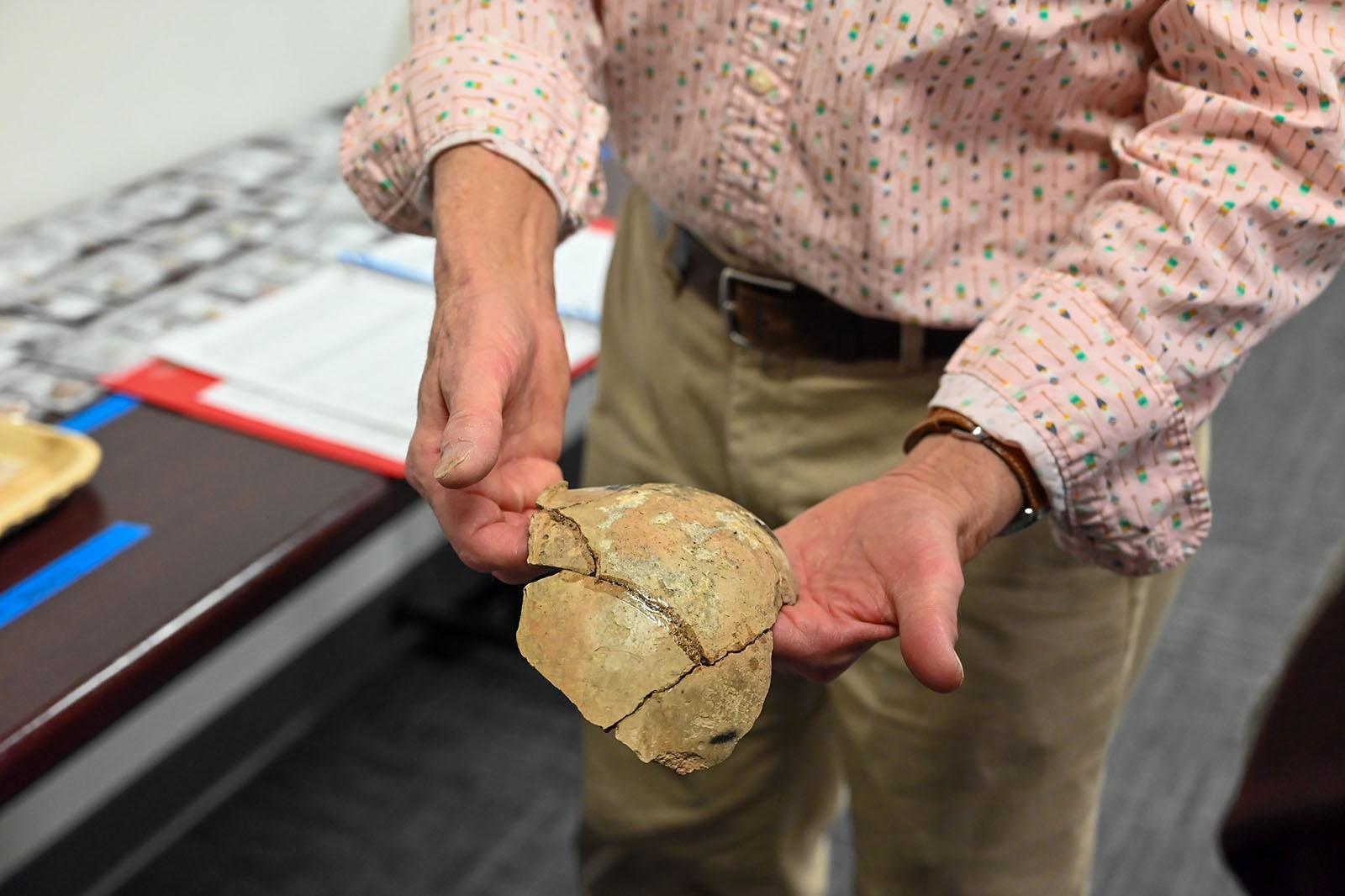 Closeup of an artifact