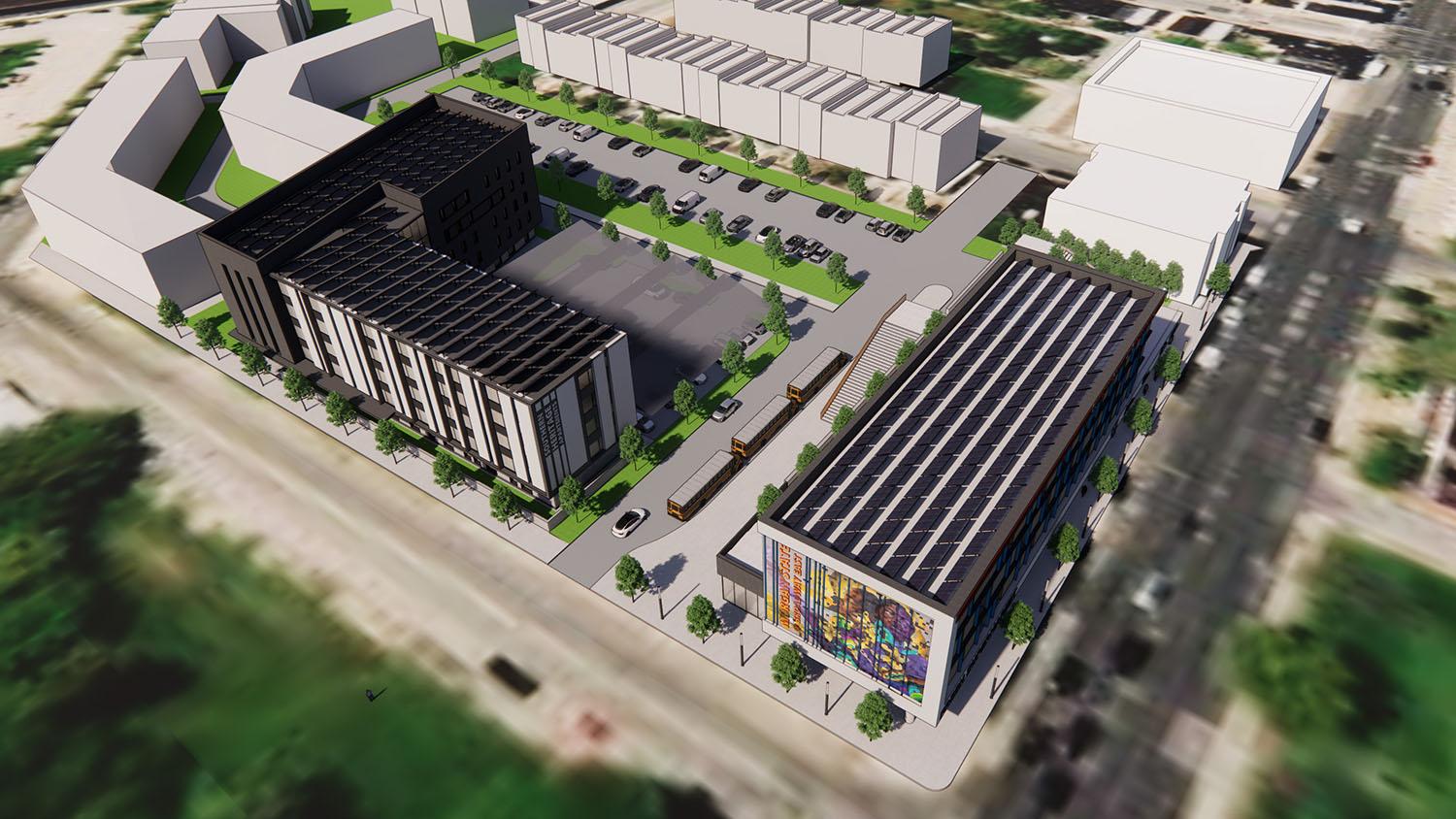Morgan State Heritage Apartments aerial view