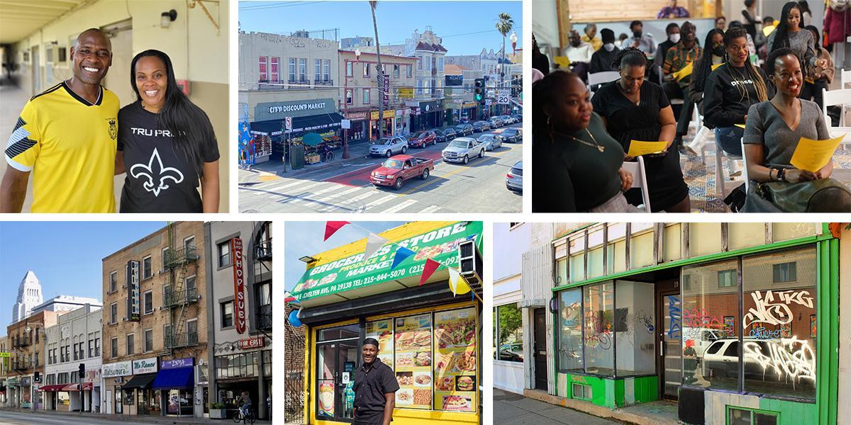Collage of various small businesses 