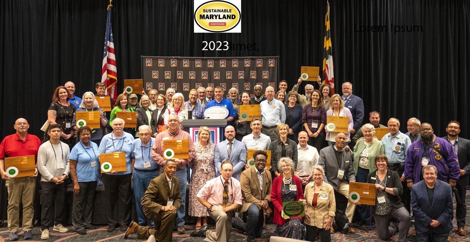 Group photo of the Sustainability Maryland honorees