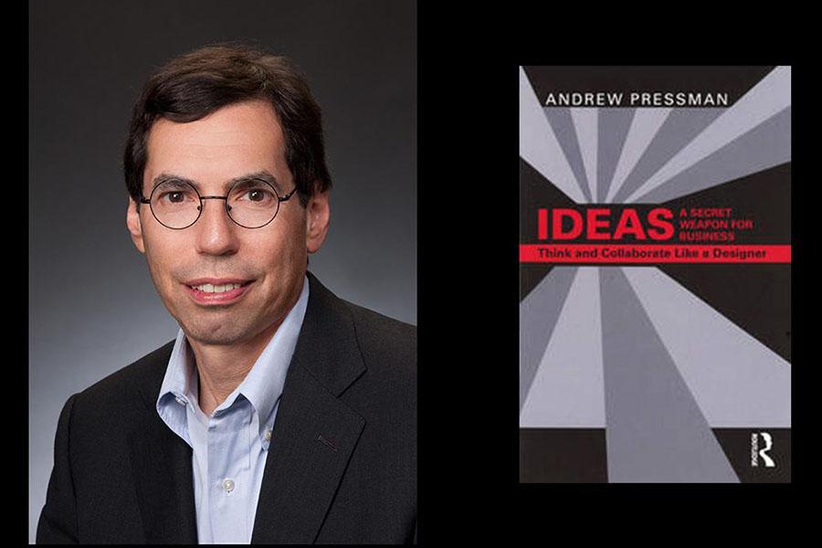 Andrew Pressman headshot and his book cover.