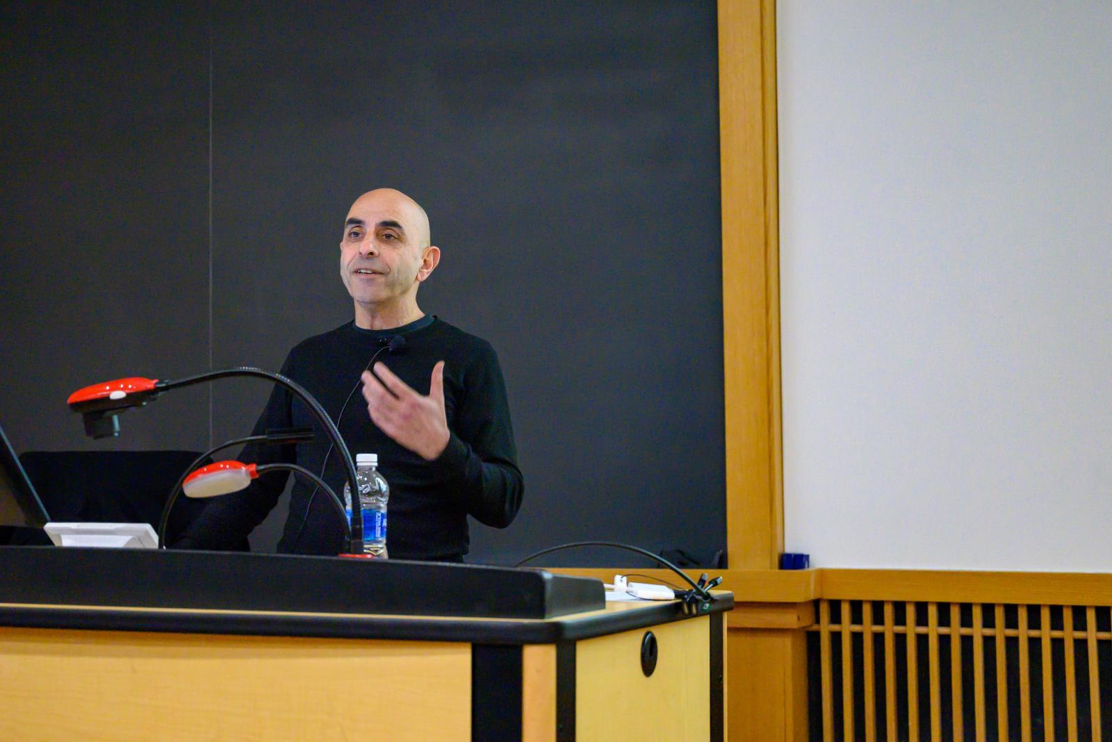 Nader Tehrani giving a lecture