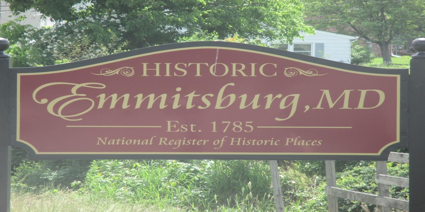 Emmitsburg town sign