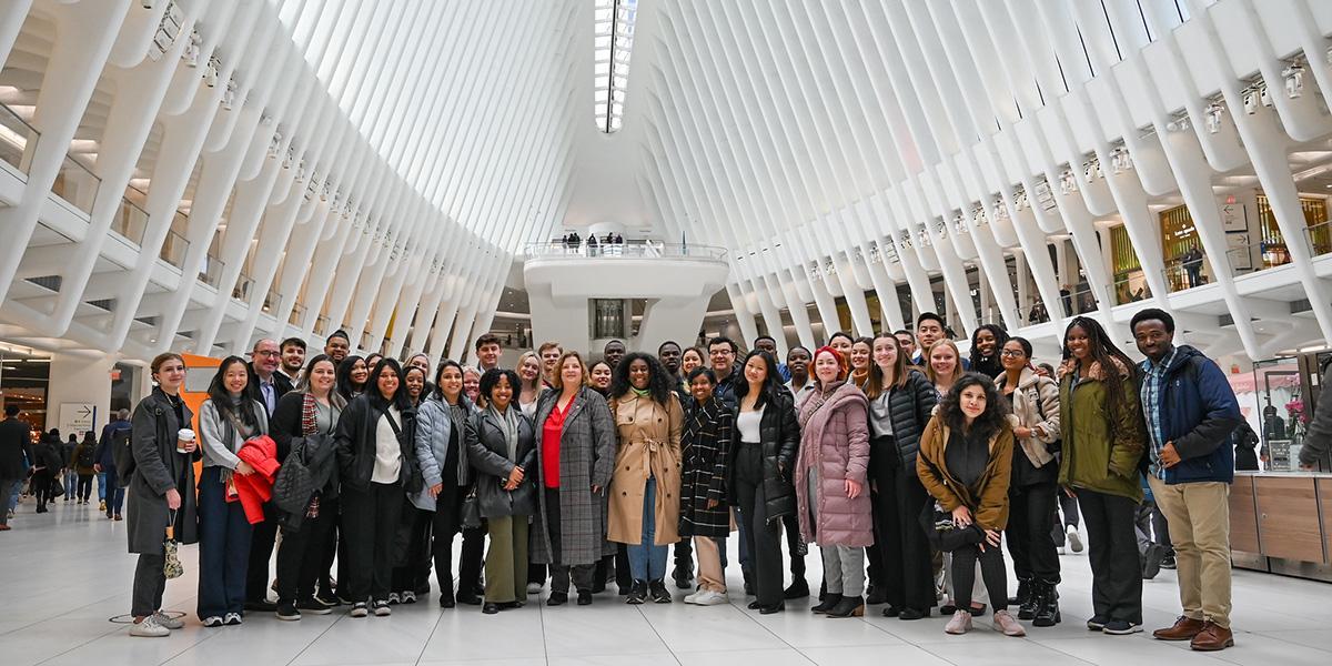 Students in the NYC Oculus Center