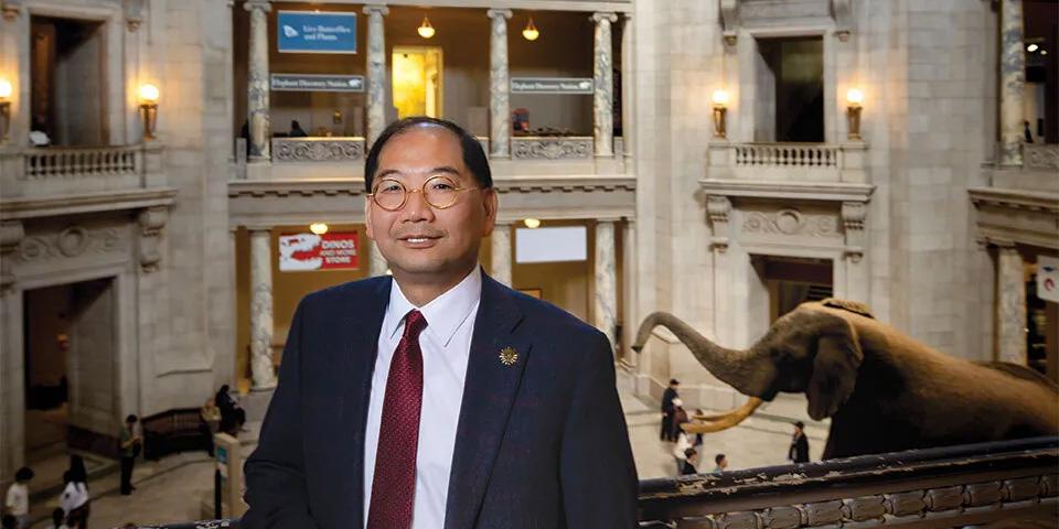 Chun-Hsi Wong at the Natural History Museum