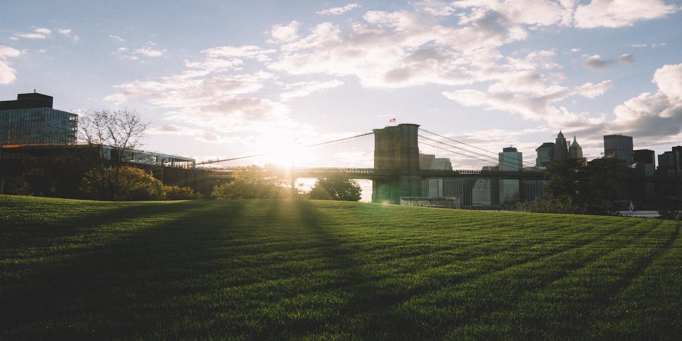Photo of a park in Dumbo, Brooklyn