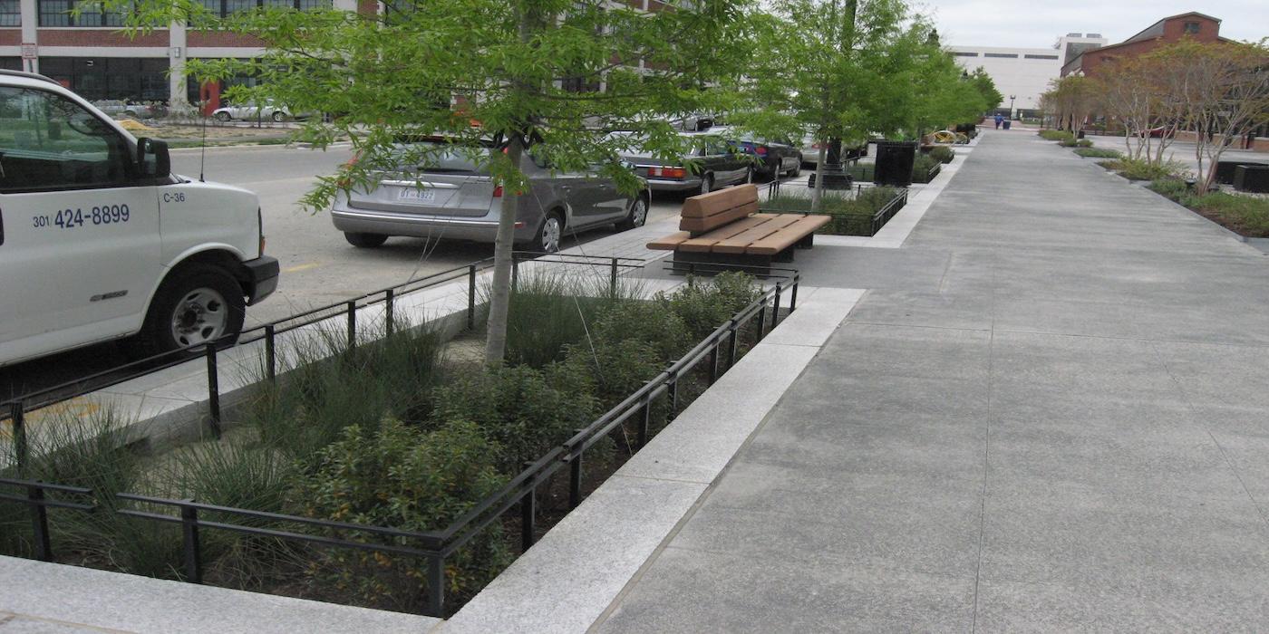 Stormwater trenches in DC