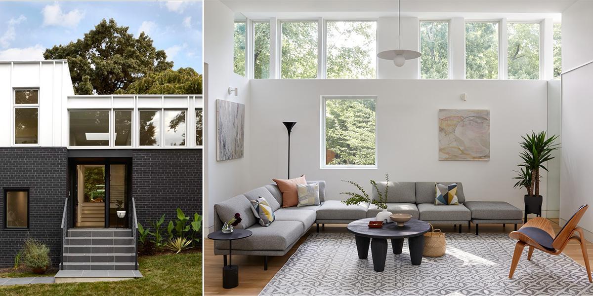 Modern interior and exterior architectural residential houses