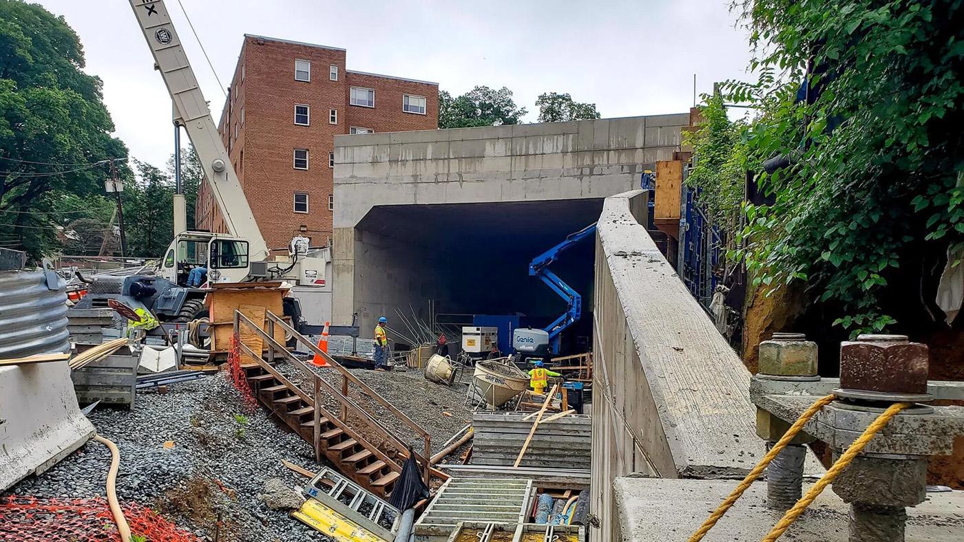 Construction on the Purple Line
