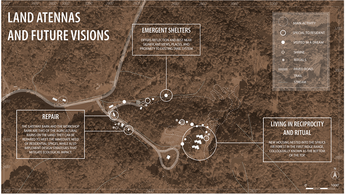 Sub-rural landscape aerial map