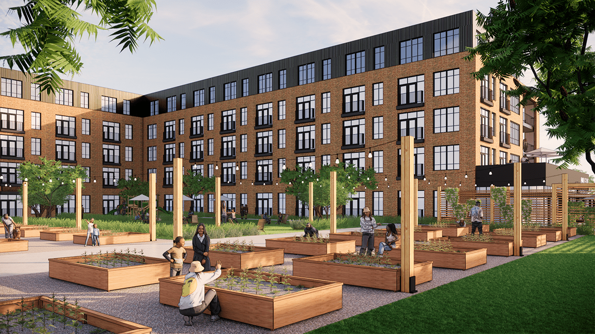 Five-story mixed-use and affordable housing development
