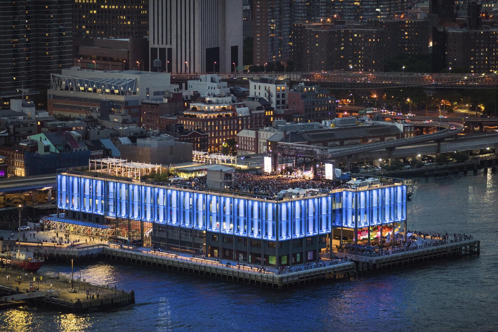 Pier 17 structure in New York City