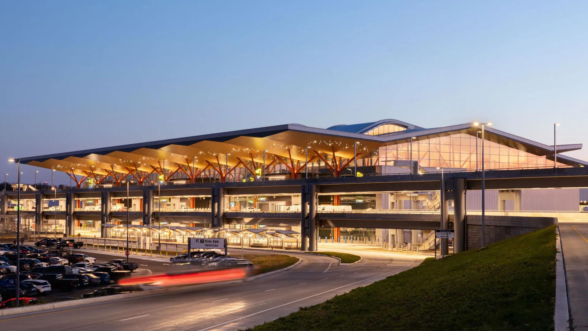 Exterior of the Pittsburg International Airport