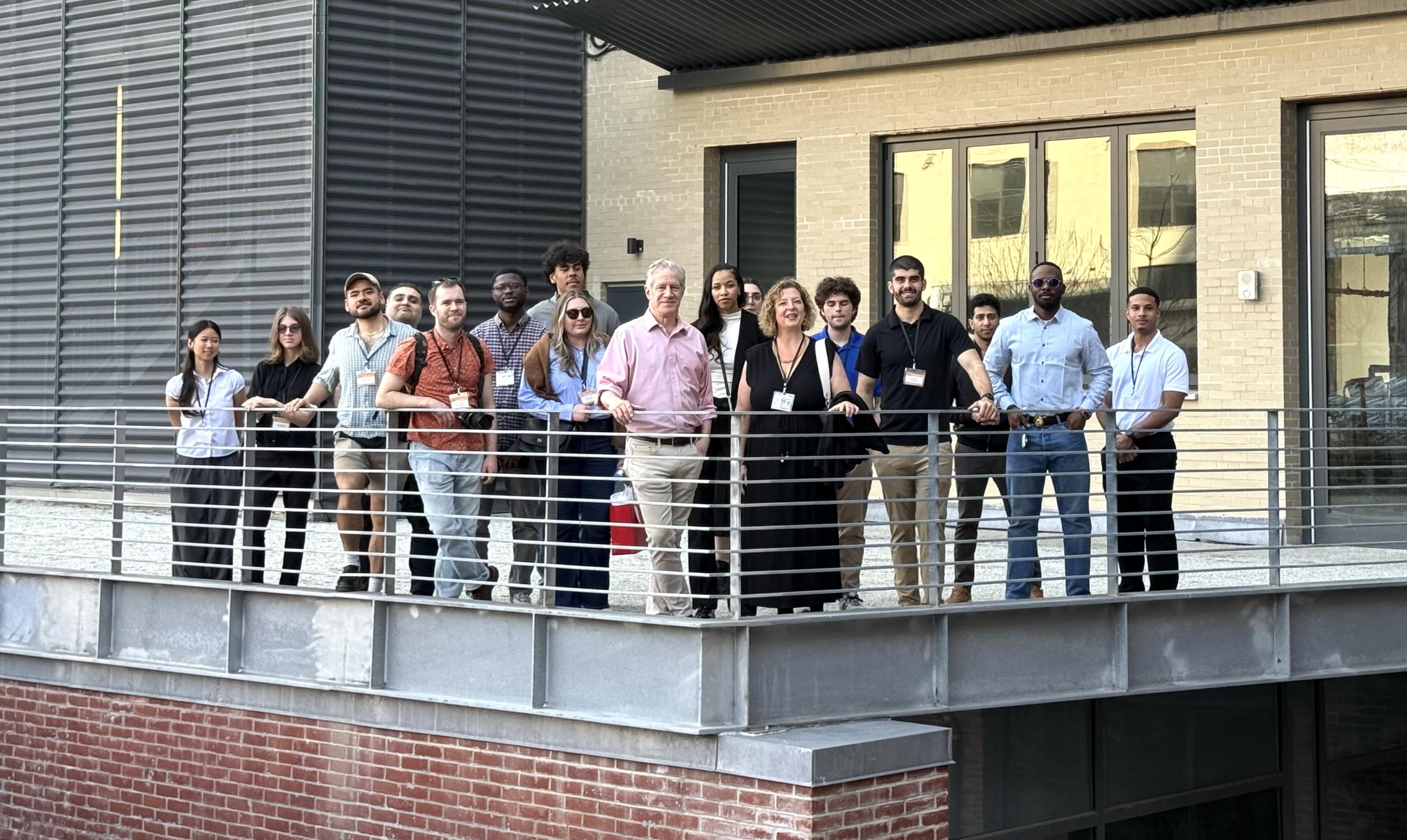 Scott Metzner with students from the school of architecture