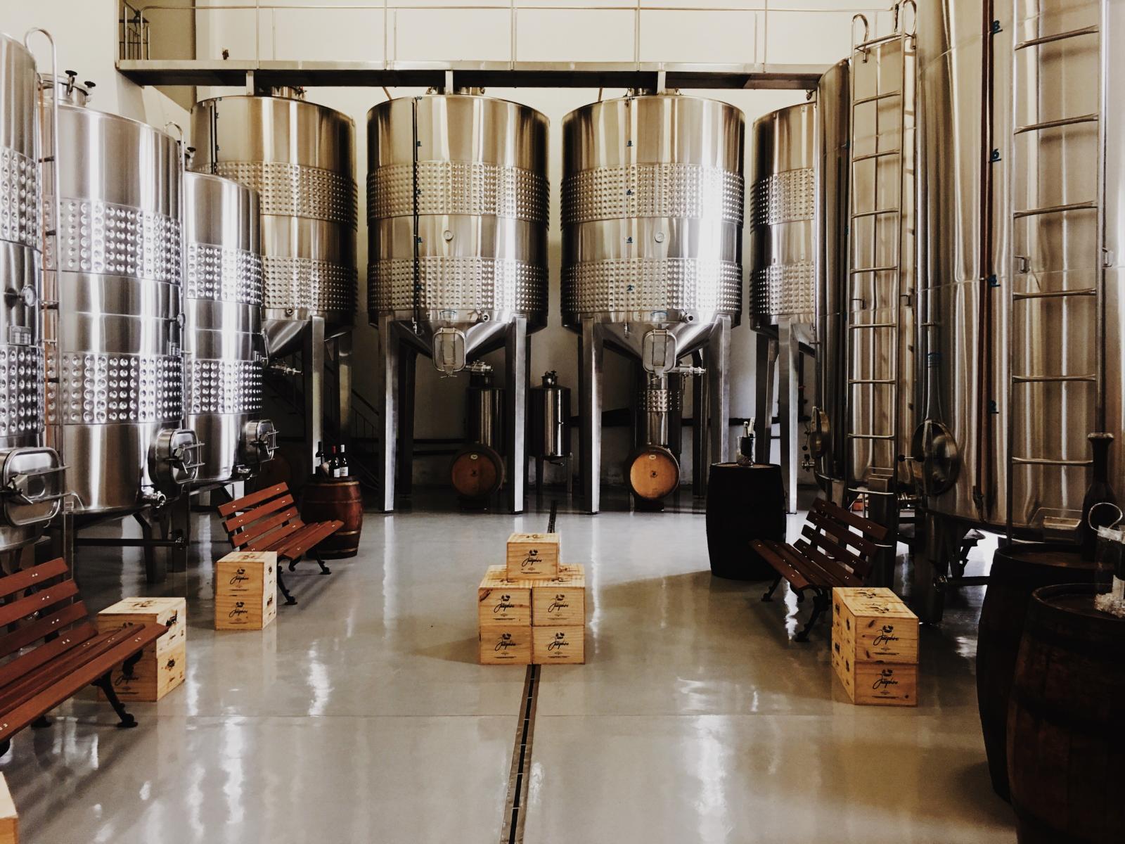 Inside of brewery