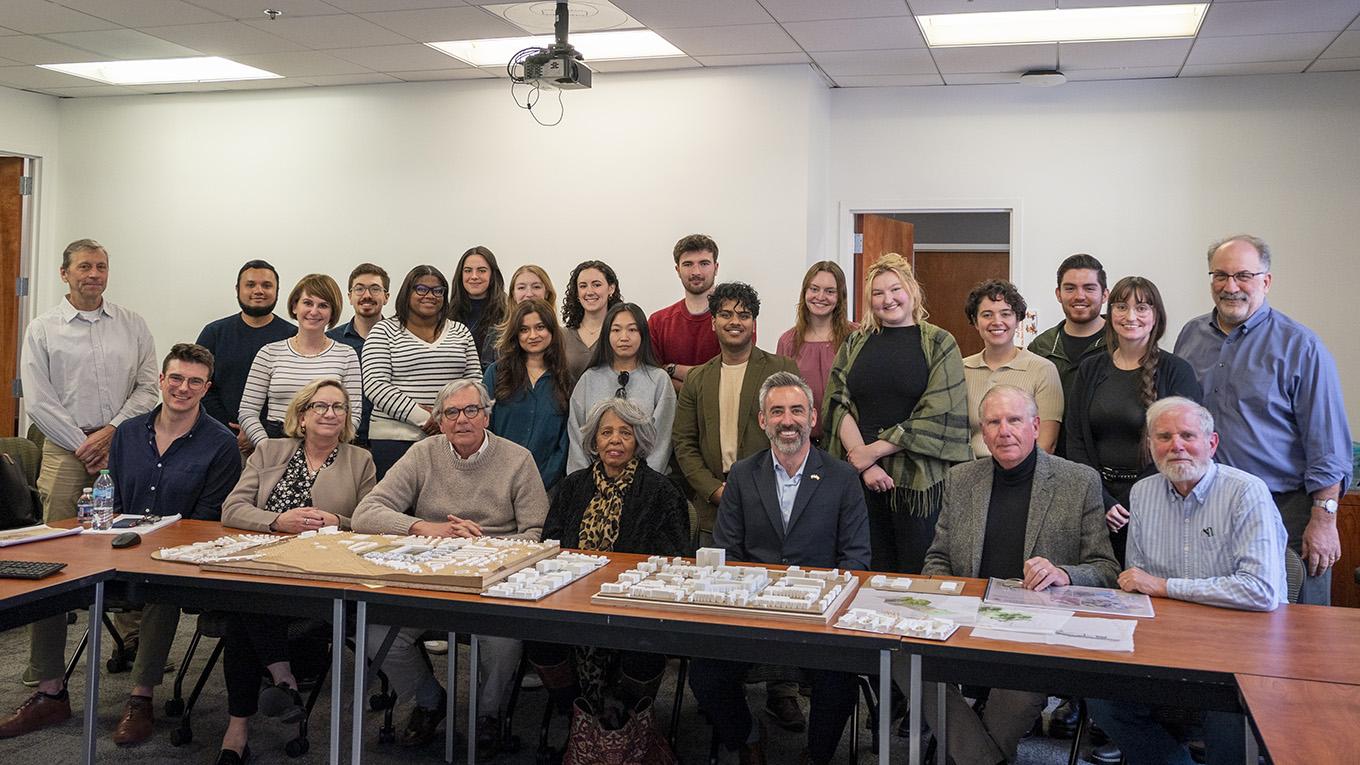 Jake Day and the Urban Design studio students and faculty