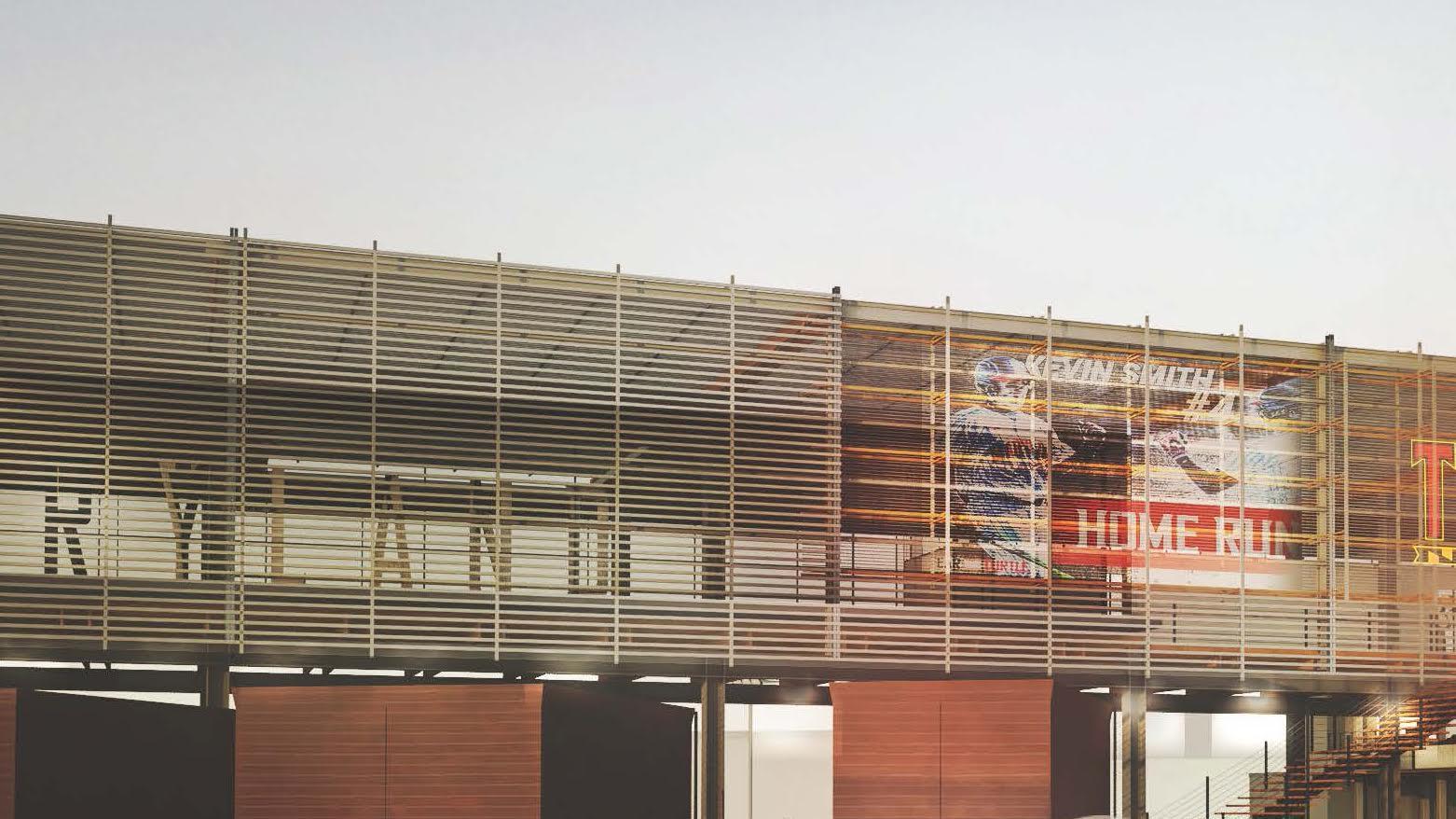 Small section of UMD's football stadium 