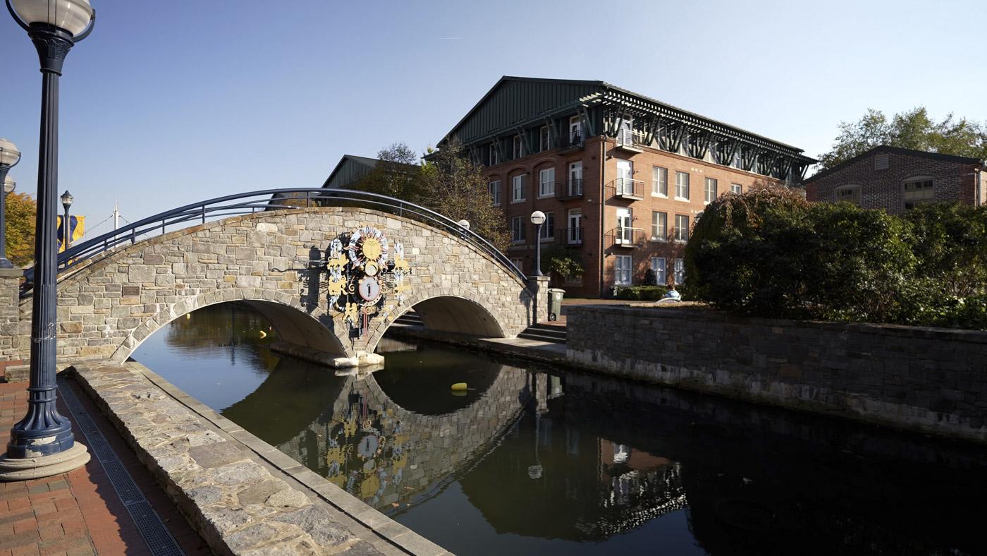 Historic Building in Downtown Frederick Maryland in the Carroll Creek Promenade