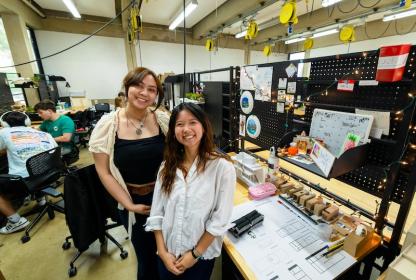 Students in the studio
